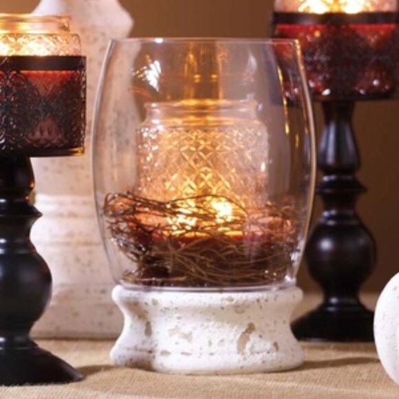 Gold Canyon Stoneware Pedestal - Picture 2 of 5